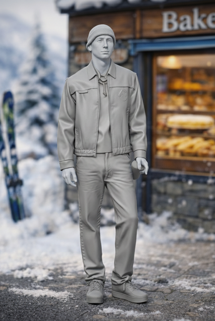 Alpine Local in Harrington Jacket & Light Denim | Resin Figurine