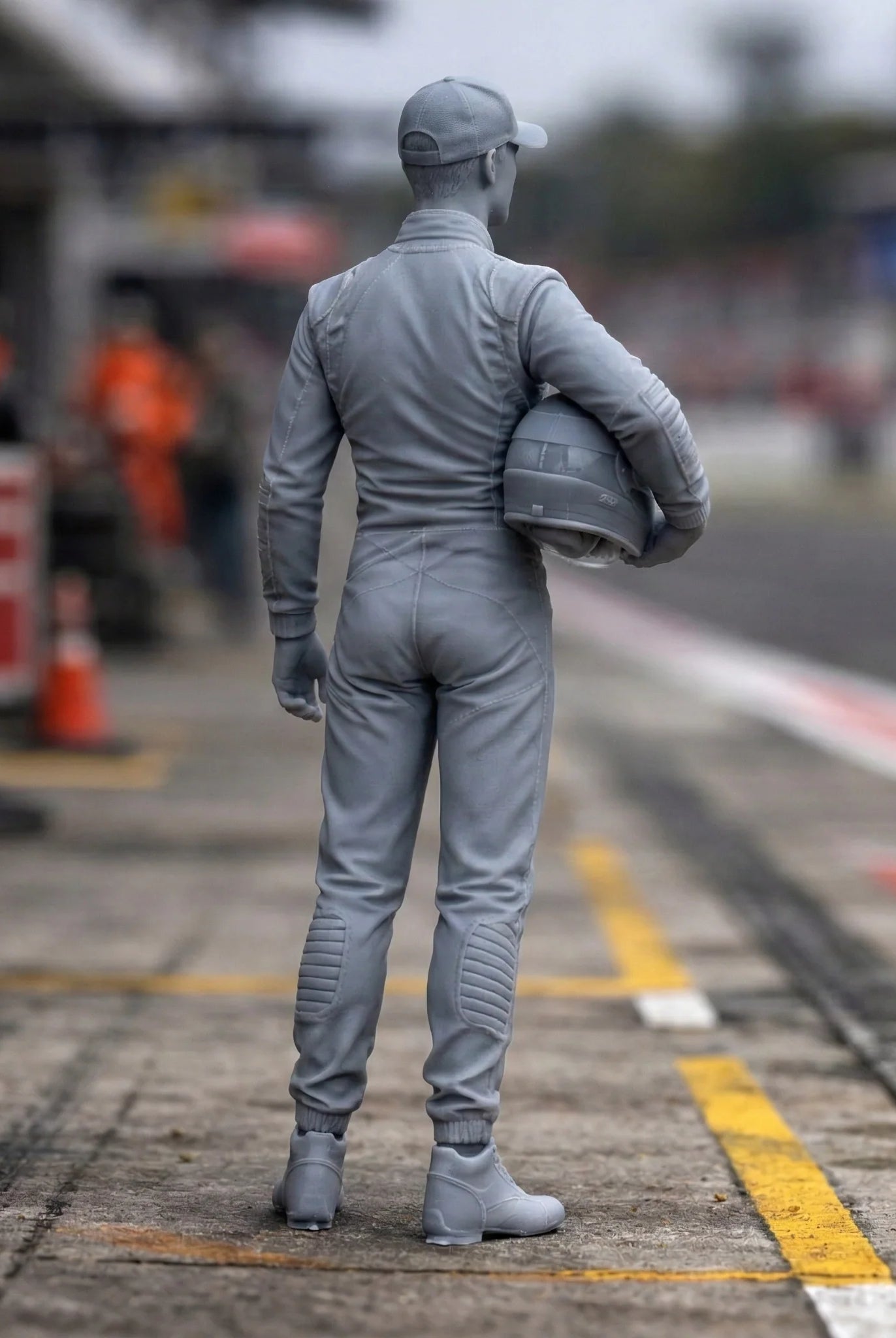 Professional GT Racing Driver | Scale Resin Slot Car Diorama Figurine