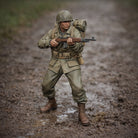 WWII G.I. Rifleman (US Army) | Grey Resin Diorama Figurine