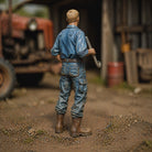 The Diesel Mechanic | Grey Resin Farm Diorama Figurine