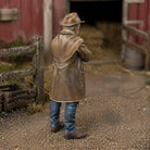 The Grit & Grace Farmer | Grey Resin Farm Diorama Figurine