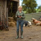The Livestock Inspector | Grey Resin Farm Diorama Figurine