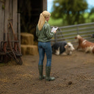 The Livestock Inspector | Grey Resin Farm Diorama Figurine
