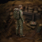 The Frontline Medic | Grey Resin War Diorama Figurine