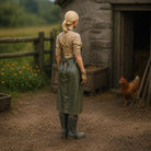 The Dairy Maid | Grey Resin Farm Diorama Figurine