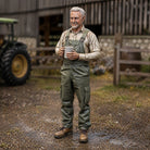 The Farm Manager’s Break | Grey Resin Farm Diorama Figurine