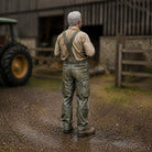 The Farm Manager’s Break | Grey Resin Farm Diorama Figurine