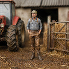 The Estate Foreman | Grey Resin Farm Diorama Figurine