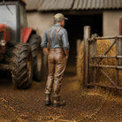 The Estate Foreman | Grey Resin Farm Diorama Figurine