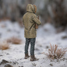 The Winter Provider | Grey Resin Winter Diorama Figurine