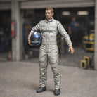 GT3 Championship Race Driver | Grey Resin Slot Car Diorama Figurine