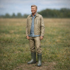 Rural Farmer Landowner | Grey Resin Farm Diorama Figurine