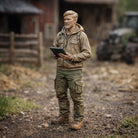 Modern Farm Manager | Grey Resin Farm Diorama Figurine