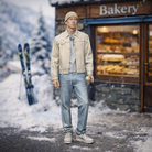 Alpine Local in Harrington Jacket & Light Denim | Resin Figurine