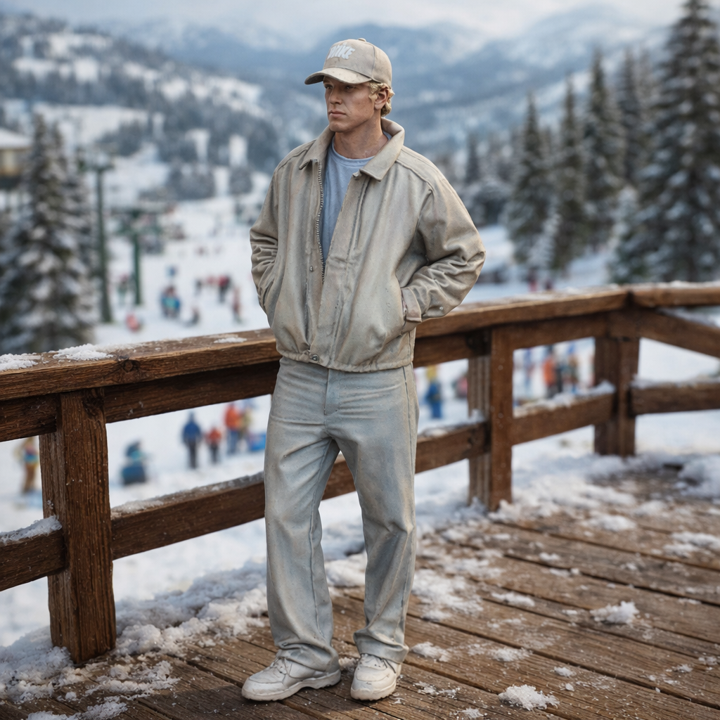 Contemporary Urban Traveller in Harrington Jacket | Resin Figurine