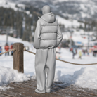 Avant-Garde Tourist in Puffer Vest & Tracksuit | Resin Figurine