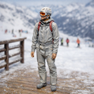 Modern Peak Skier in Technical Softshell Suit | Resin Figurine