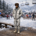 Alpine Traveller in Padded Puffer & Cargo Pants | Resin Figurine
