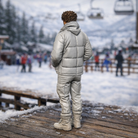 Alpine Traveller in Padded Puffer & Cargo Pants | Resin Figurine