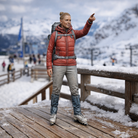 Elite Mountain Guide Pointing to Summit | Resin Figurine