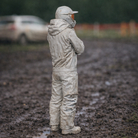 Off-Road Rally Racer in Mud-Splattered Race Suit | Scale Resin Slot Car Diorama Figurine