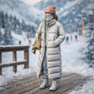 High-Altitude Minimalist in Maxi Puffer & Face Wrap | Resin Figurine