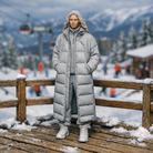 Editorial Winter Traveller in Maxi Puffer Coat | Resin Figurine