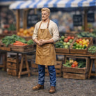 Resin Market Farmer Diorama Figurine | Scaled Resin Diorama Figurine