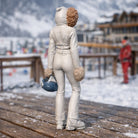 Professional Skier in Modern Softshell Onesie | Resin Figurine