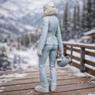 Professional Skier in Belted Two-Piece | Resin Figurine