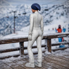 Professional Skier in Belted One-Piece | Resin Figurine