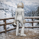 Professional Skier in One-Piece Suit with Fur-Trimmed Hood | Resin Figurine