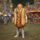 Fancy Dress Reveller in Hot Dog Costume | Resin Figurine