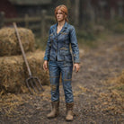 Professional Farmhand in Distressed Denim Utility Wear | Scale Resin Farm Diorama Figurine