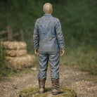 Professional Farmhand in Patched Utility Denim | Scale Resin Farm Diorama Figurine