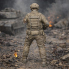 Resin Zombie Army Soldier Figurine | Scaled Resin Diorama Figurine