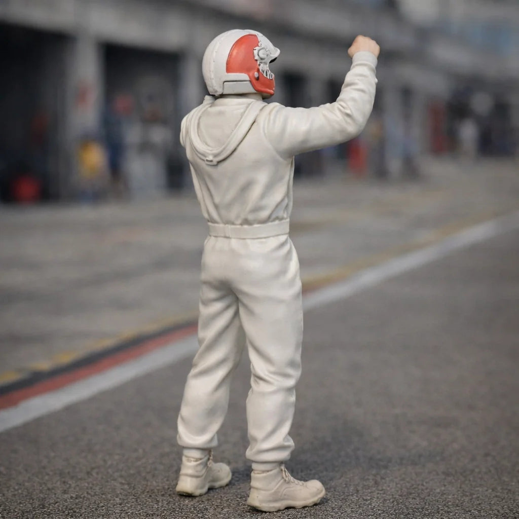 The Podium Victor | Racing Driver Victory Celebration Resin Figurine