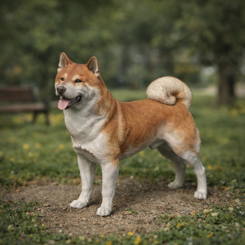 Majestic Akita Inu Dog | Resin Animal Accessory