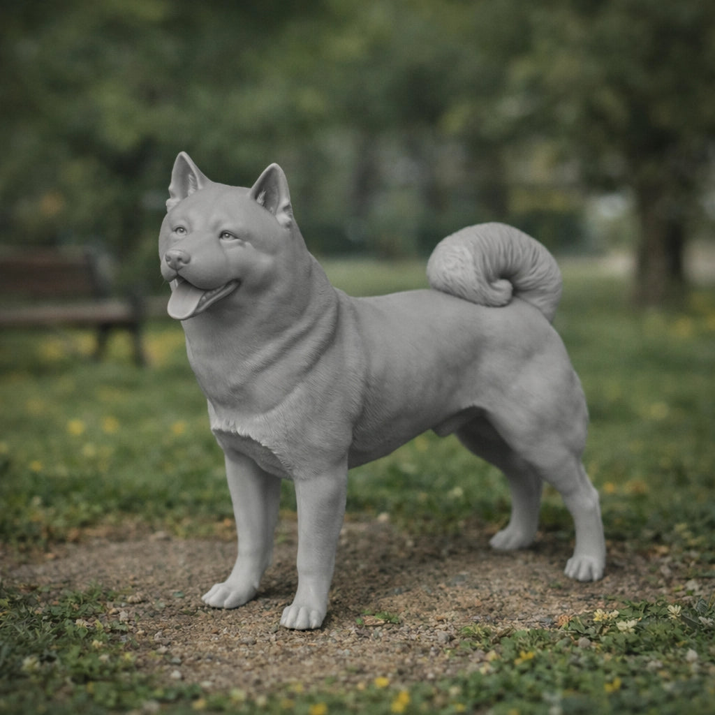 Majestic Akita Inu Dog | Resin Animal Accessory