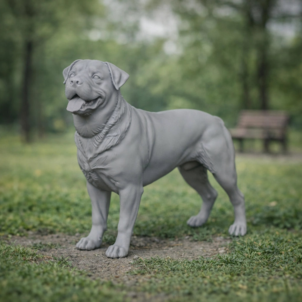 Powerful Rottweiler Dog | Resin Animal Accessory