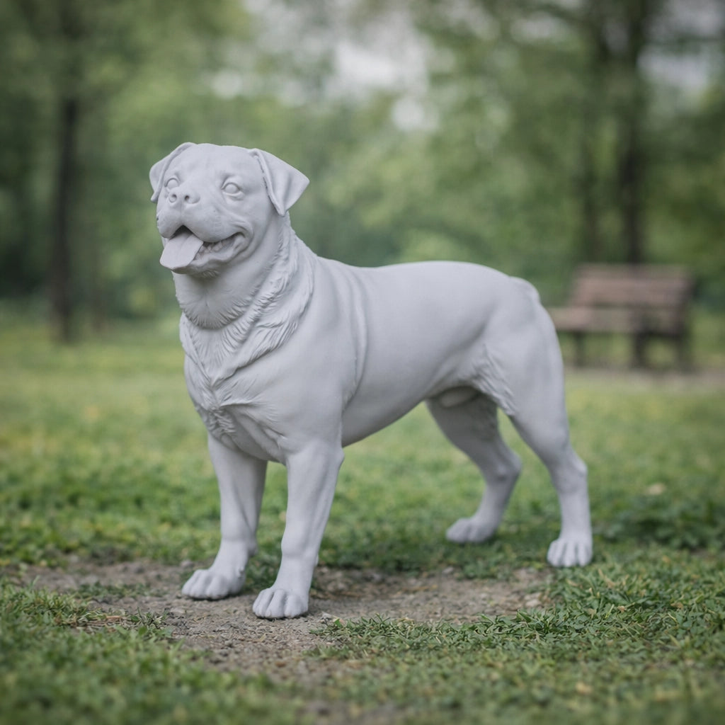 Powerful Rottweiler Dog | Resin Animal Accessory