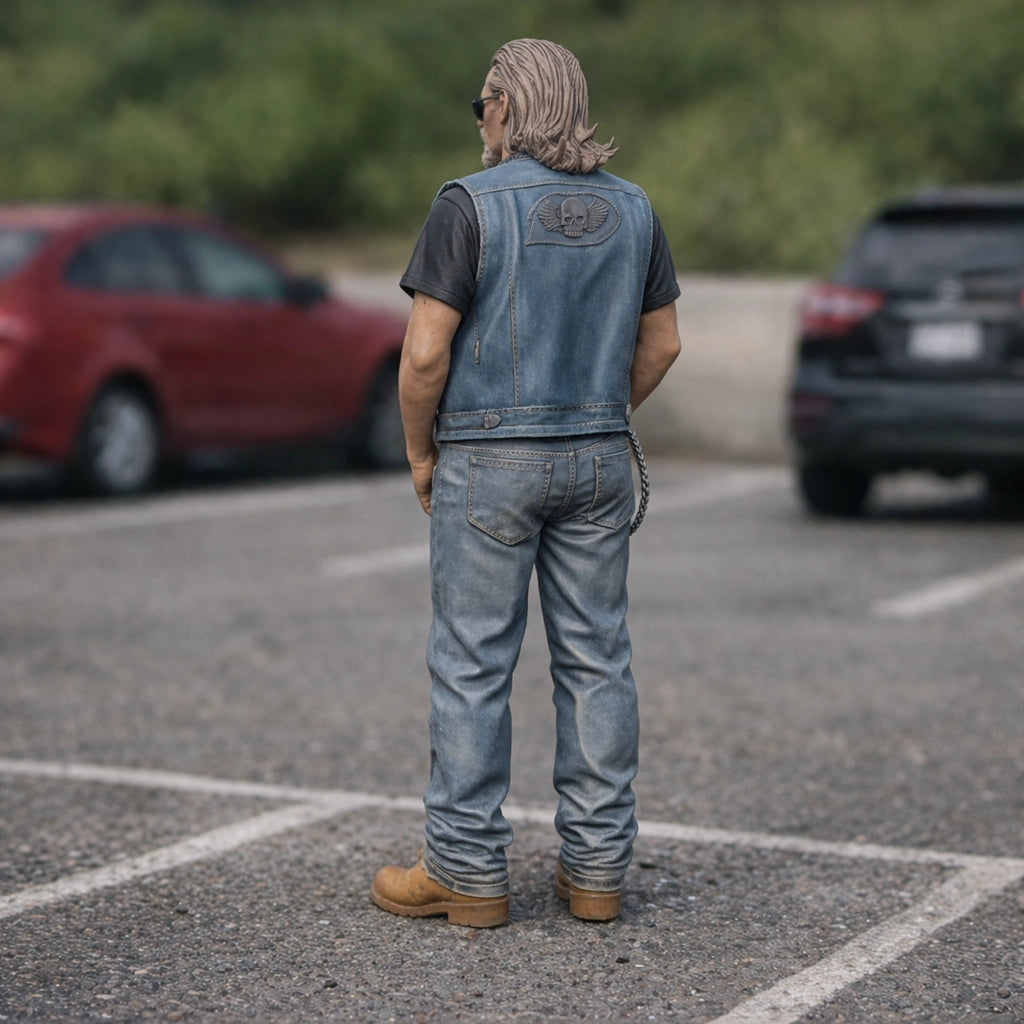 Modern Outlaw Hells Angel Biker | Resin Figurine