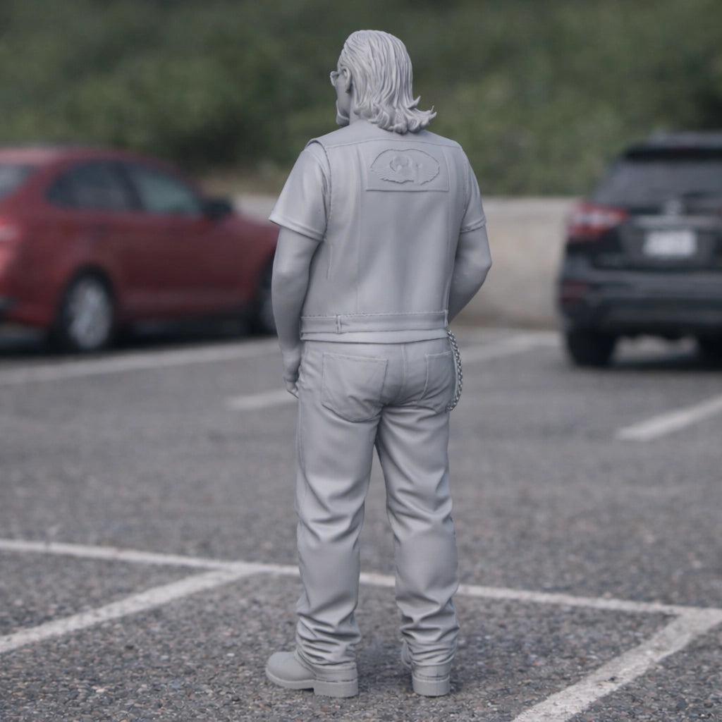 Modern Outlaw Hells Angel Biker | Resin Figurine
