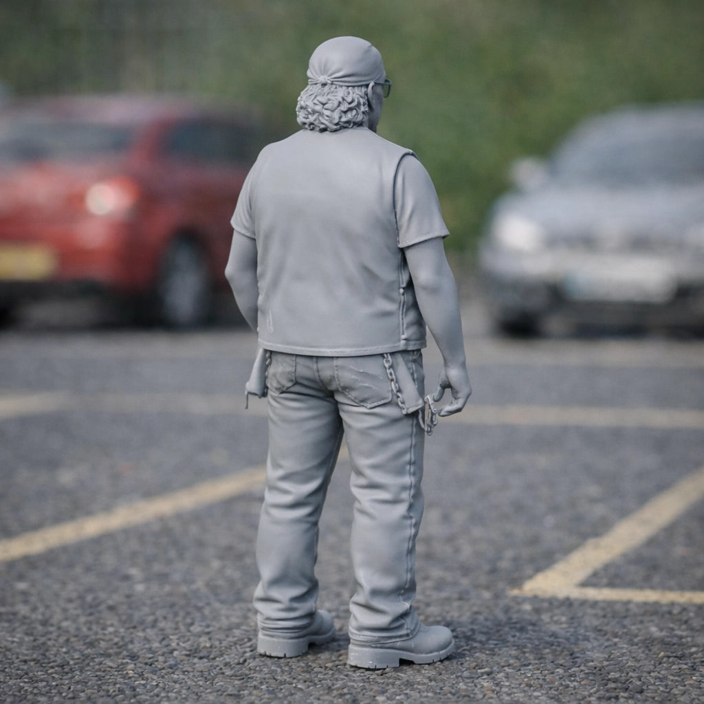 California Outlaw Hells Angel Biker | Resin Figurine