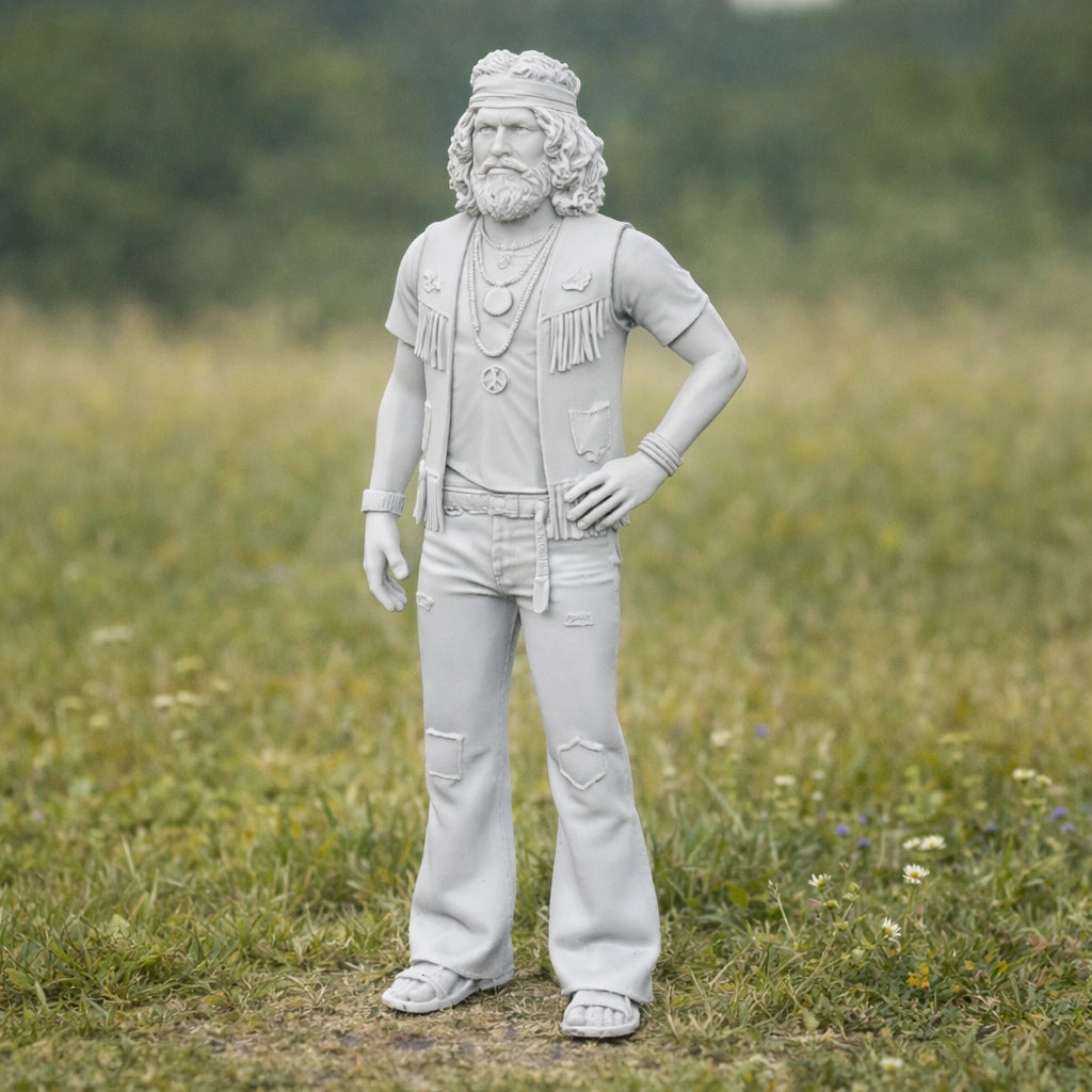 Retro Nomad Hippie | Resin Figurine