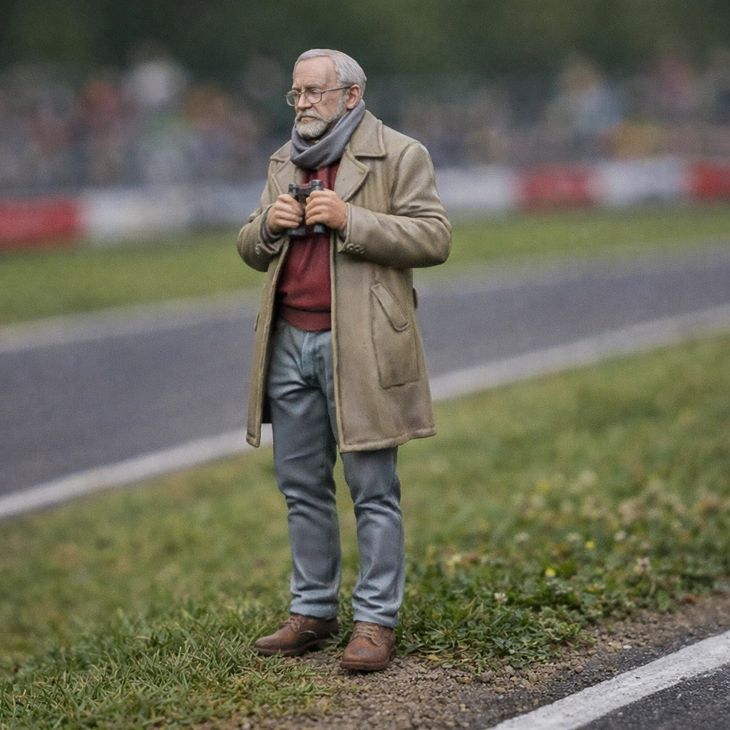 Veteran Trackside Fan | Resin Figurine