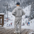 Casual Alpine Tourist in Oversized Hoodie & Joggers | Resin Figurine