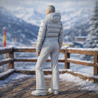 Avant-Garde Tourist in Cropped Puffer | Resin Figurine