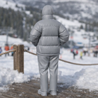 Minimalist Winter Chic in Puffer Jacket & Trousers | Resin Figurine