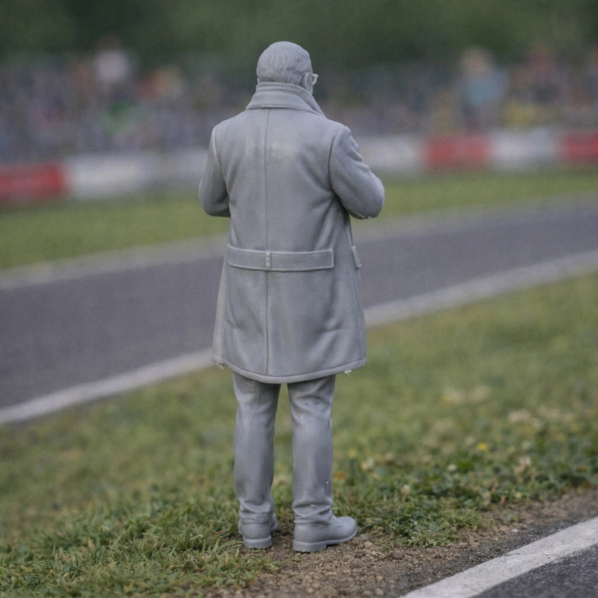 Veteran Trackside Fan | Resin Figurine